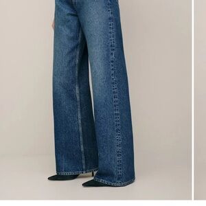 Reformation Blue Flare & Wide Leg Jeans